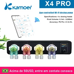 Kamoer X4 PRO Peristaltic Dosing Pump ,Wifi Remote High Precision 4-Channel Dosing Pump for Aquarium Marine Life Breeding-1