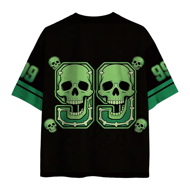 New Running Sports Quick Drying T-shirt, Upgraded Fabric, Large Mesh Knitted Fabric,fun Skeleton Element Clothing,horror Element