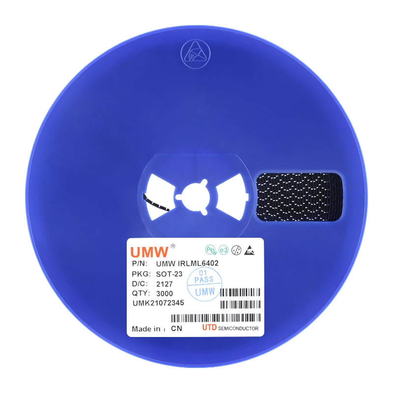 Original importado P-Channel Mos-Chip, Irlml6402, Sot-23 -20V-3.7a Chip