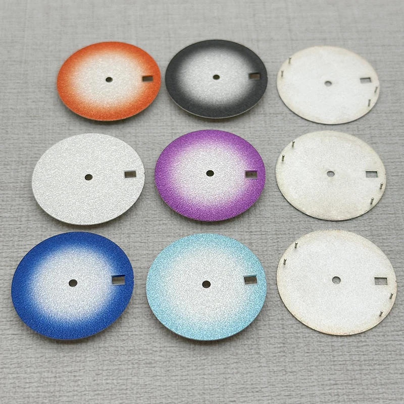 Mod 28.5mm Dial Copper Material Sand Finish NH35 Dial Compatible NH35 NH36 8215 2824 Movements Single-Date Dial Replacement Part