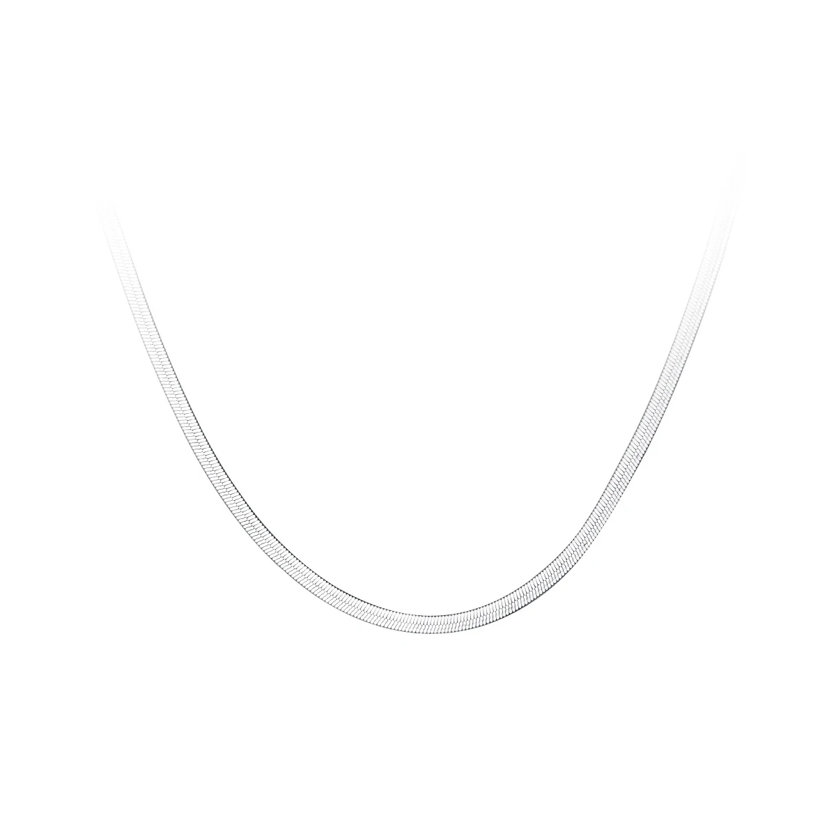 Modian Hot Sale Fashion Simple Snake Necklaces Classic Girls 925 Sterling Silver Choker Chain For Women Silver Fine Jewelry Gift