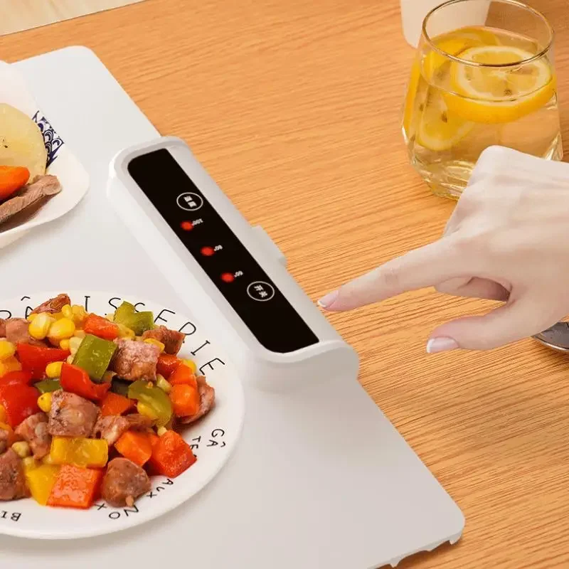 Elektrische Opvouwbare Voedsel Warmer Tafelmat 240W Zachte Rol Opslag Houden Gerechten Warm Verwarming Tafelblad Hete Plaat Mok Warmer Board