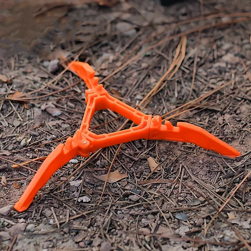 Imagen 1 del producto Soporte para recipiente de gas antidumping ​ ​ ​ ​ ​ ​ Portátil ​ ​   Trípode Universal, marco plegable, estufa de Camping, soporte para botellas, accesorios de utensilios de cocina