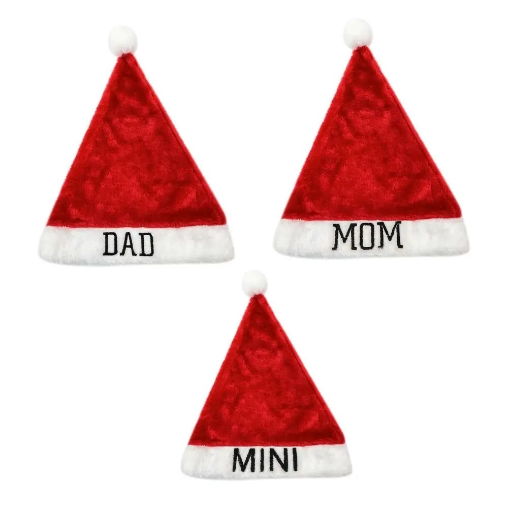 Soft Christmas Santa Hat Windproof Thickened Children Baby Skullies Beanies Festive Party Supplies Xmas Gift Decoration