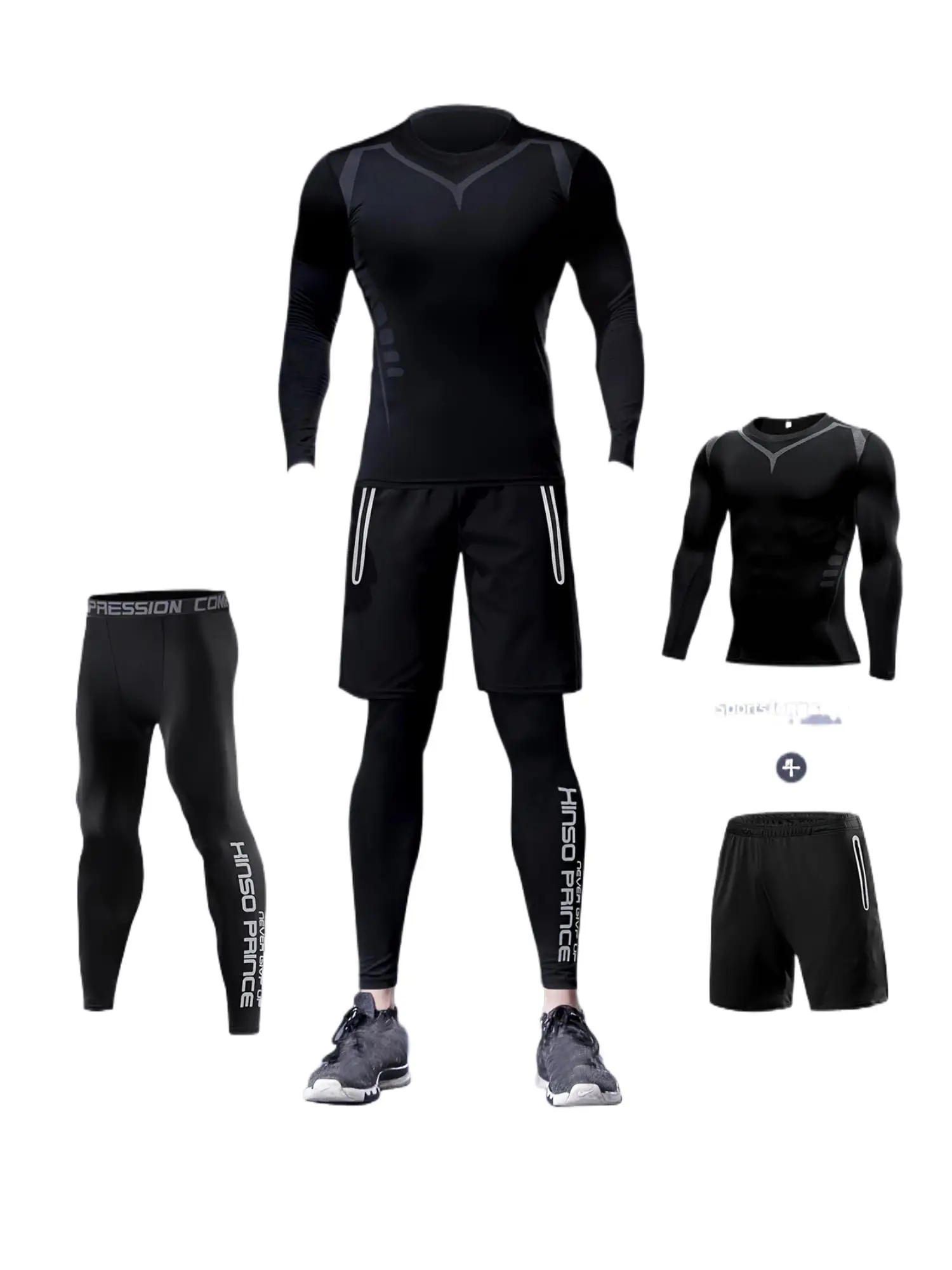 Men's High Elastic Quick Dry Compression Suit