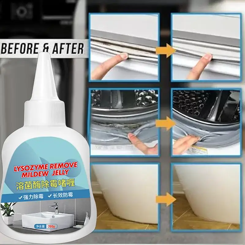 Household Mold Remover Gel Mold Removing Gel Mold Stain Remover Gel 200g Fast Dirt Cleaner For Home Grout Mold Remover For Front