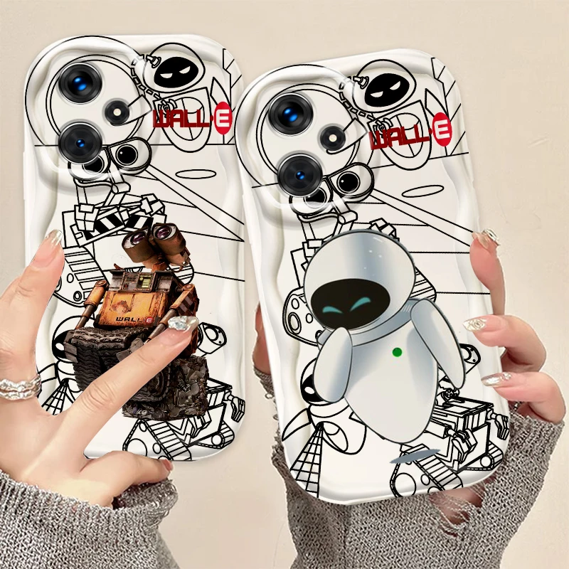 

Walle Art Cartoon Cool For Xiaomi Redmi Note 13 12 12S 11S 11 10 9 8 10A 9C 9T Pro Plus 5G Wave Oil Back Phone Case