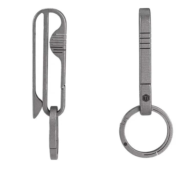 KeyUnity KM20 Titanium Clip Keychain Hook