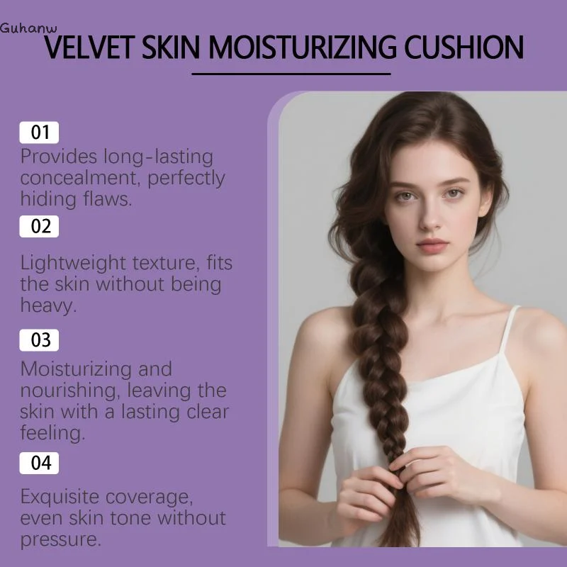 

Natural-colored Velvet Moisturizing Cushion Foundation Naturally Lightweight Hydrating Long-lasting Makeup With Light Coverage