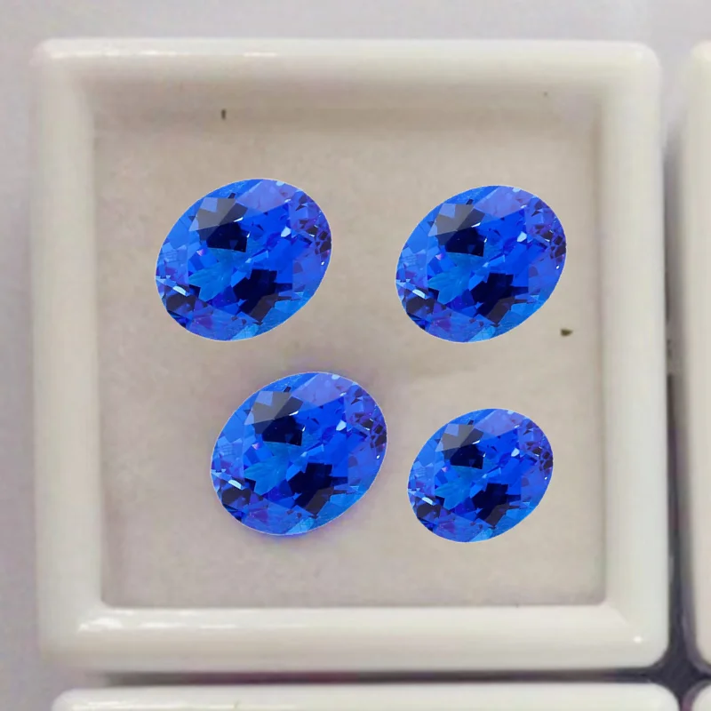 

New Beautiful Cobalt Spinel Oval Faceted Cut Dazzling Gemstones For Jewelry Making Gem Collection Charms Stone