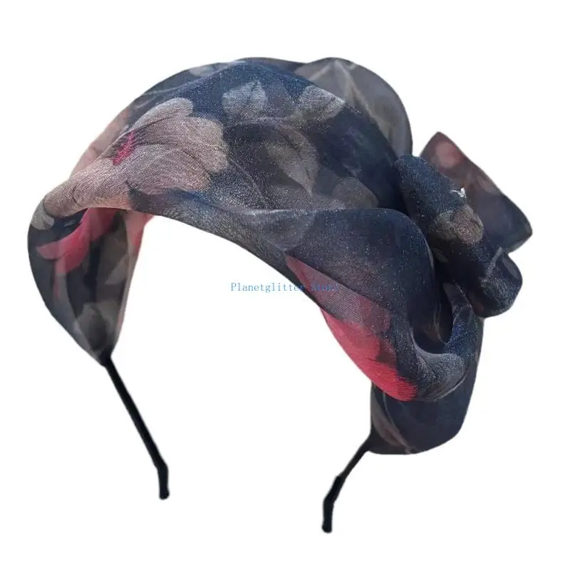 

652B Elegant Bows Headbands Fascinators for Women Cosplay Costume Headpiece