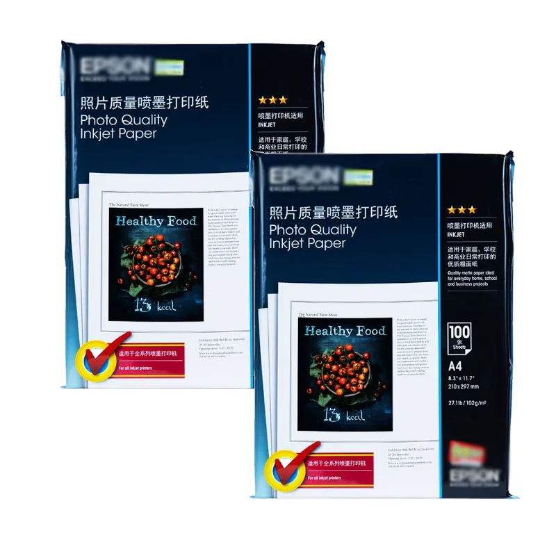

1X For Epson photo quality inkjet printing paper A4 100 sheets/pack [non photo paper], bright colors, healthy