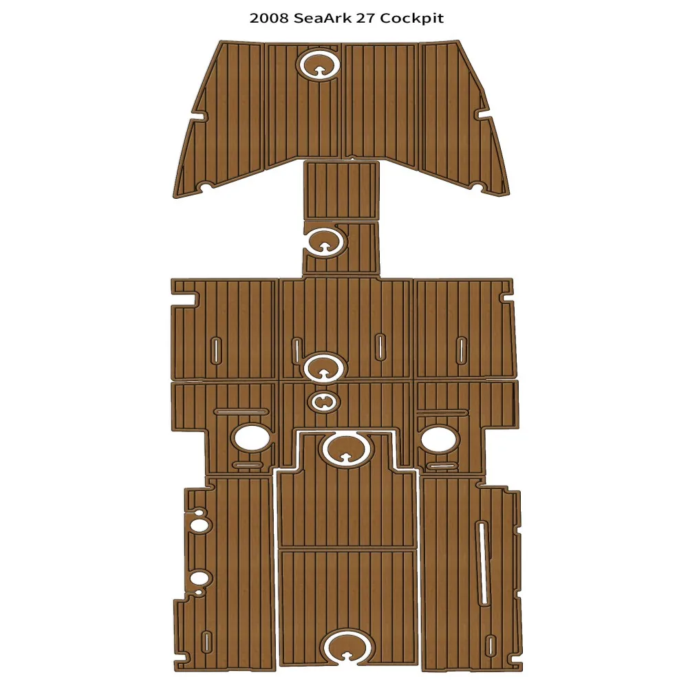 

SeaArk 27 Лодка для кокпита EVA Teak Deck Напольный коврик Seadek MarineMat Gatorstep Style Самоклеящийся