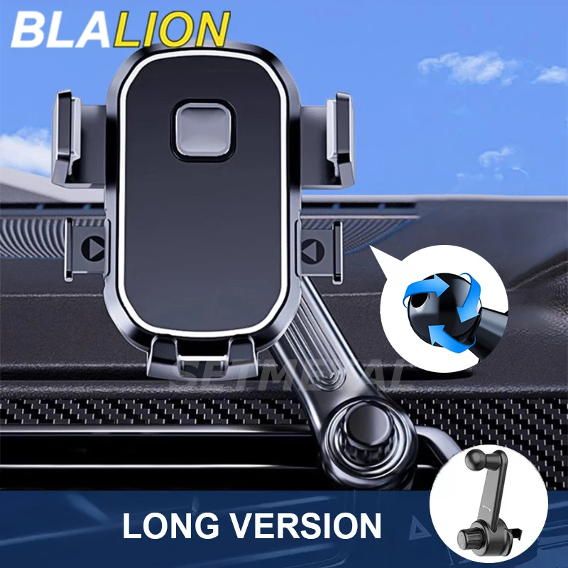 BLALION 차량용 휴대폰 거치대 중력 GPS 지지대, 360 도 회전, 흔들림 방지, 자동차 에어 벤트 마운트, 아이폰 프로, 샤오미, 삼성용 