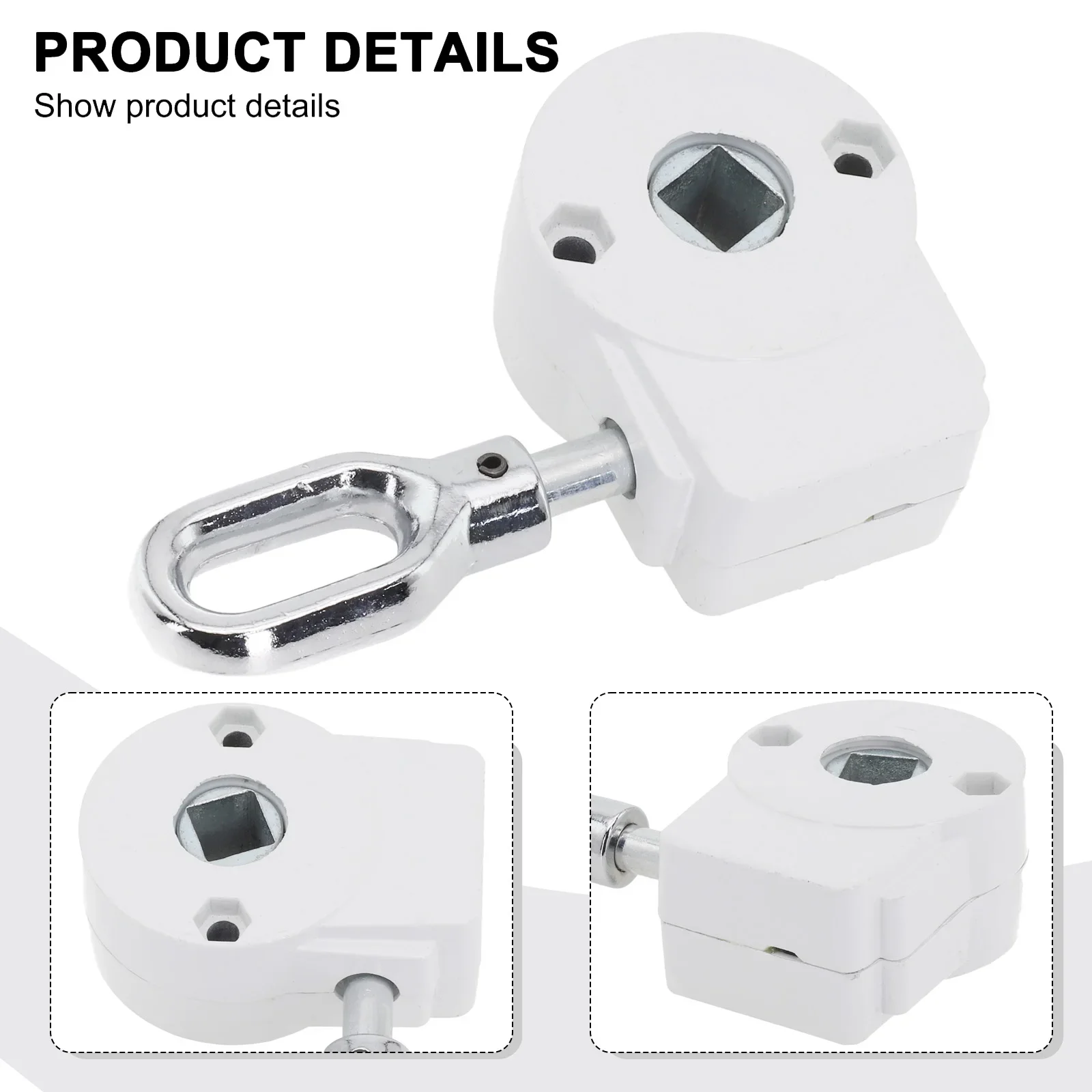 Awning Worm Gear Crank Easy Installation Equipment Gearbox Hassle-free Height Adjustment Umbrella Aluminium Alloy Balcony
