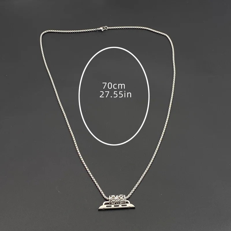 Fashion Long Watch Necklace Retro Metal Chain Anti Lost Pendant Compatible With Apple Watch iWatch All Series Accessory - view 6
