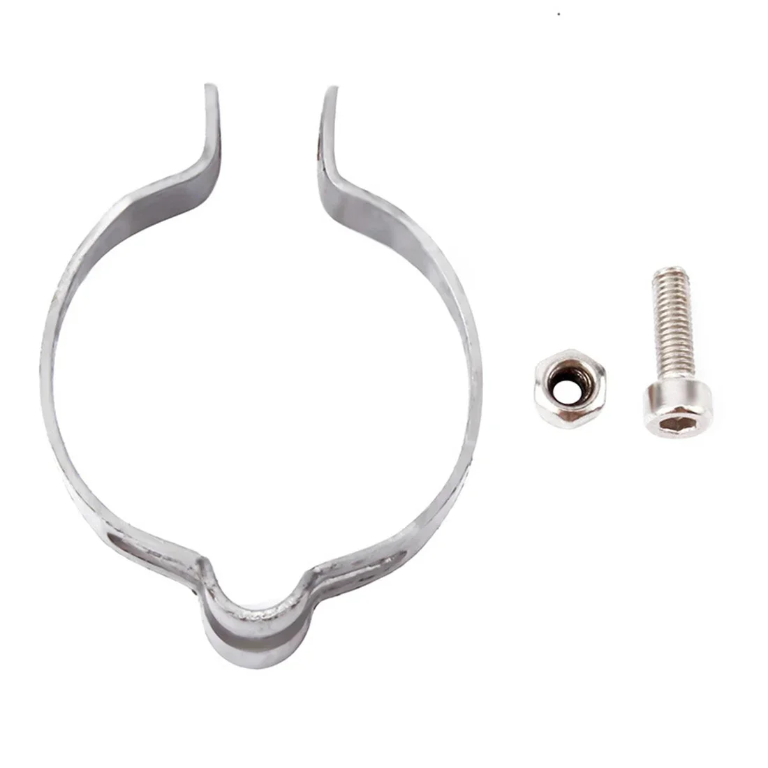 

Brand new High quality Practical Clamps Bicycle Brake Cable Clamp Derailleur Guide Hose Organizer Silver Steel
