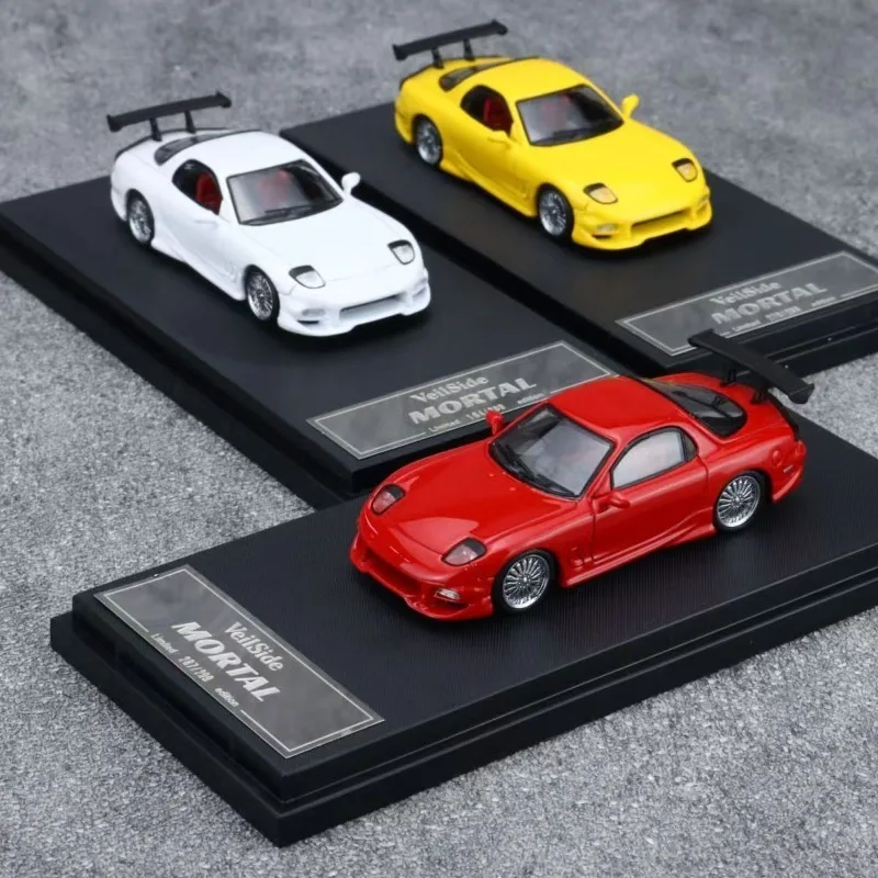 Mortal 1/64 RX7 Veilside Legering Motorvoertuig Diecast Modellen Auto Speelgoed Collectie Jongen Kerstcadeaus