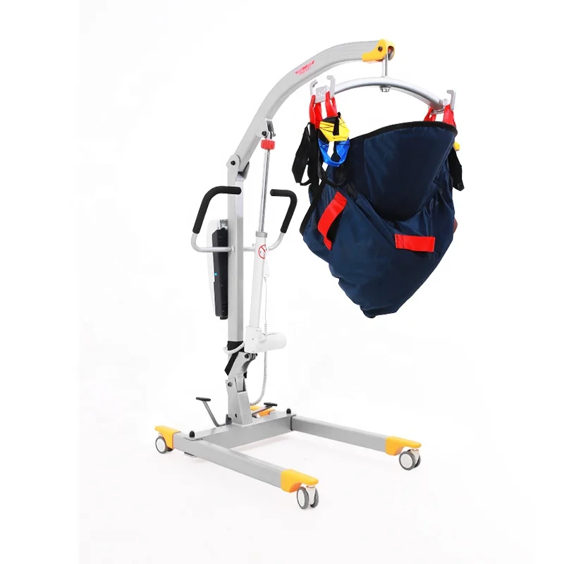 Homecare Aluminum Patient Transfer Hoist Lightweight Bariatric Electric Patient Lift MUNIU POWER MY105 180KG Capacity 500-1680mm