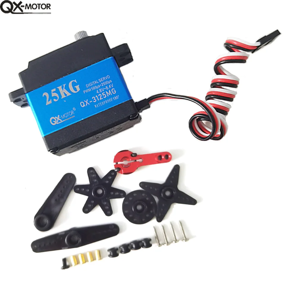 QX 35kg 30KG 25KG 20KG High torque Waterproof servo high speed metal gear digital servo baja servo For 1/8 1/10 Scale RC Cars