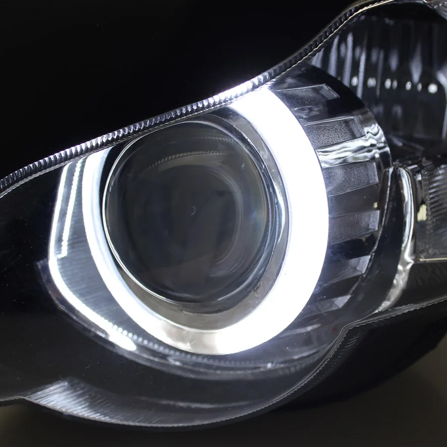 Motorcycle Front Headlight Hi/Lo Beam HID Projector Head Lamps Assembly For Honda CBR 1000RR 2008-2011 LED White Angel Light