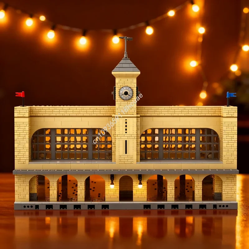 

5523 детали MOC: Главное здание вокзала Кингс-Кросс (Гарри Поттер), конструктор, развивающая игрушка, идеальный подарок на Рождество и День рождения для детей