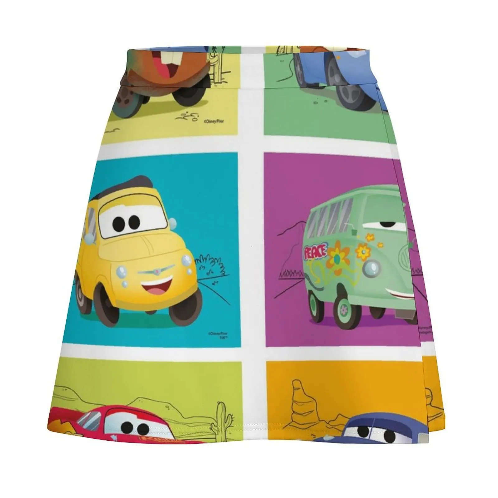 Cars movie Mini Skirt short skirt for women japanese style Dresses kpop Mini Skirt