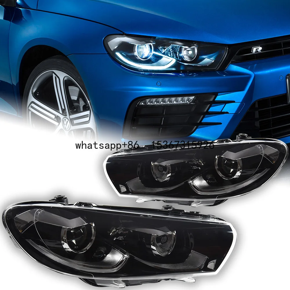 

Car Lights for VW Scirocco Headlight Projector Lens 2008-2018 1.8T 2.0T Signal Head Lamp LED Headlights Drl Automotive Part