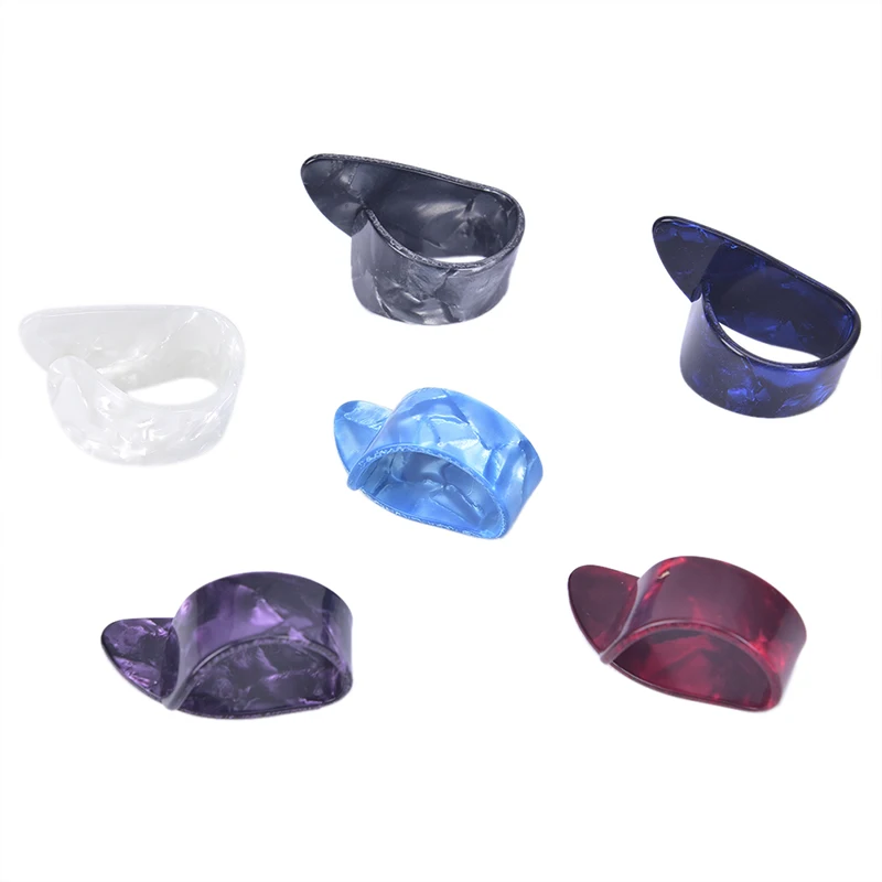 New 1 Pc Thumb Finger Guitar Pick Acoustic Electric Celluloid Mediator Thumbpicks