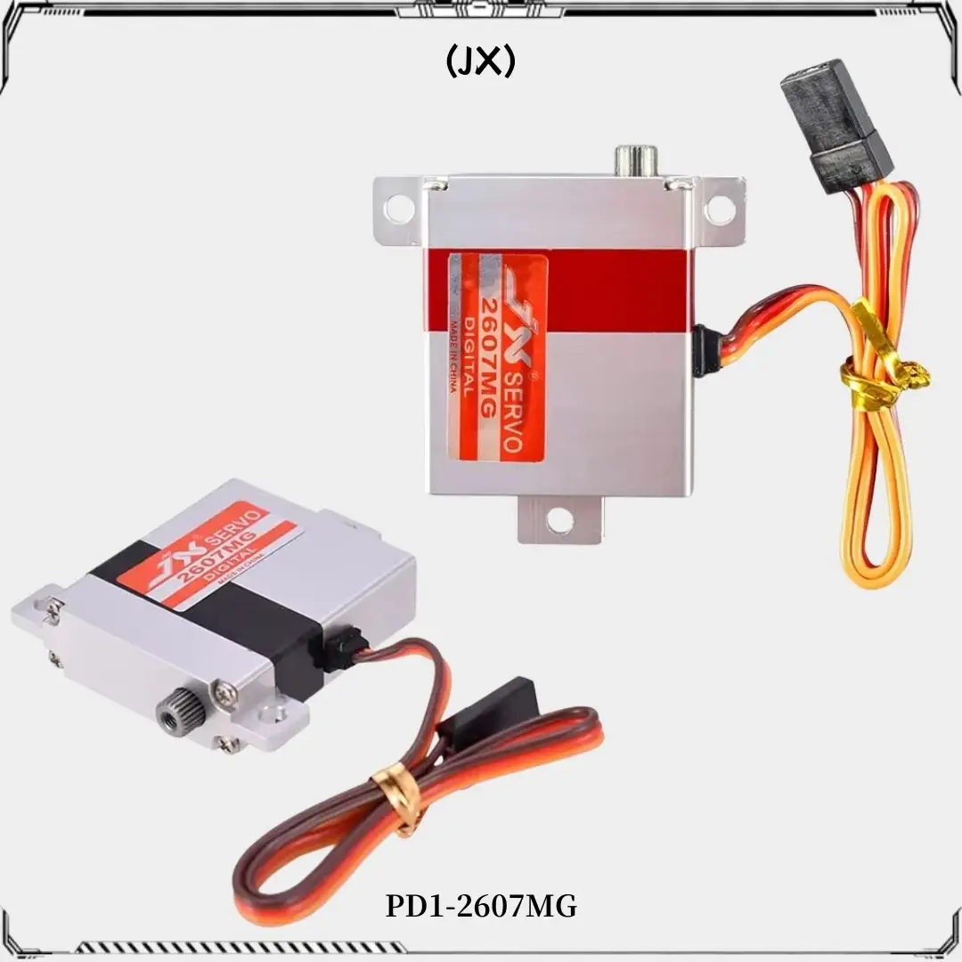 JX سيرفو PDI-2607MG 7.2 كجم 0.13 ثانية رقمية كاملة معدنية من الألومنيوم أجهزة جناح لطائرة RC بدون طيار شراعية محمل كروي مزدوج