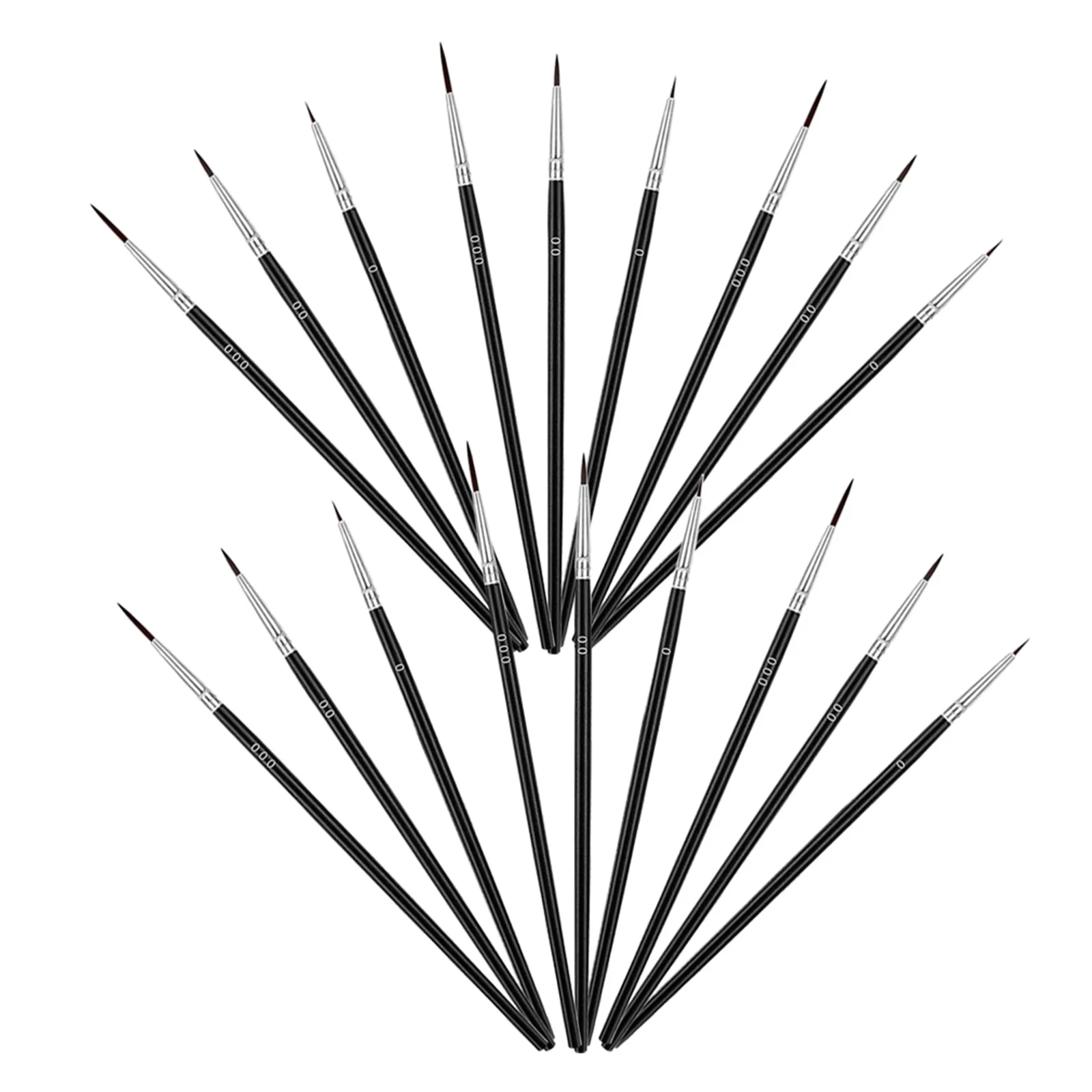 

30pcs Paint Brush Set Fine Tip For Detail Painting Miniature Art Brushes Lightweight Bristles Spring Back Perfectly For Acrylic