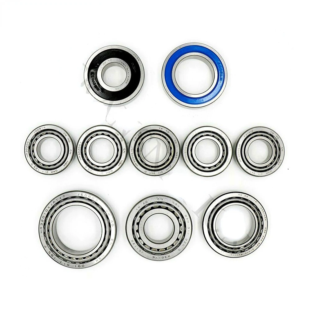 10PCS/SET 0AM DQ200 DSG 7 Speed Auto Transmission Bearing Kit Fit For Volkswagen Audi Skoda