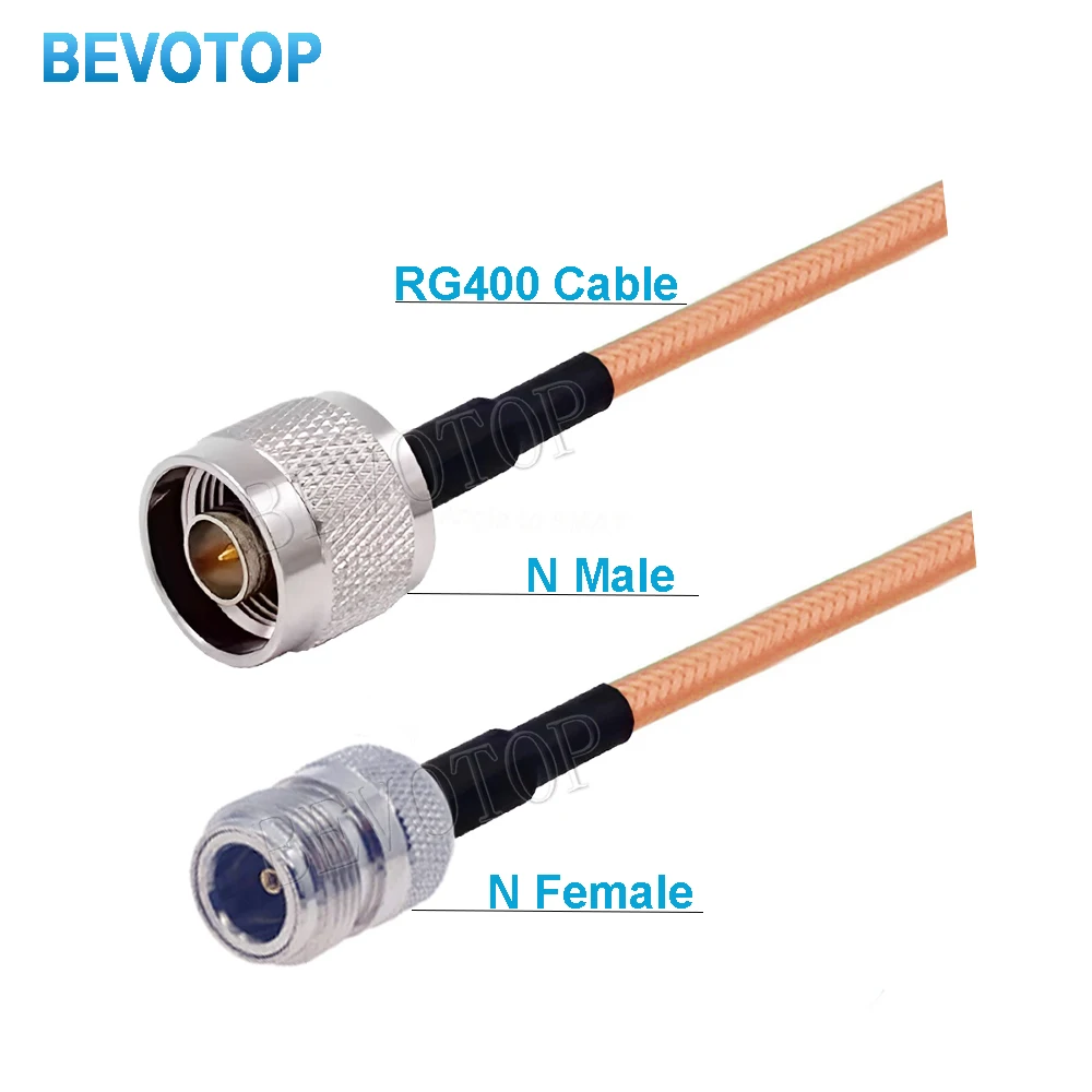 RG400 Double Shielded Cable L16 N Male Plug To L16 N Female Jack Connector RF Coaxial Pigtail Jumper Adapter Straight New