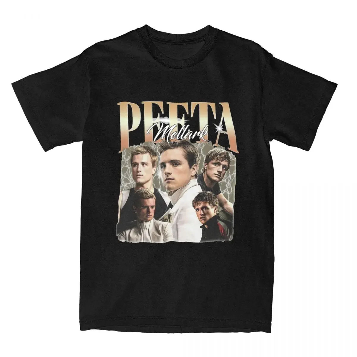 Retro Peeta Mellark Fan Gift T-shirt Men's T-shirt Gift Dress Street Style Casual Round Neck Plus Size Women's Top