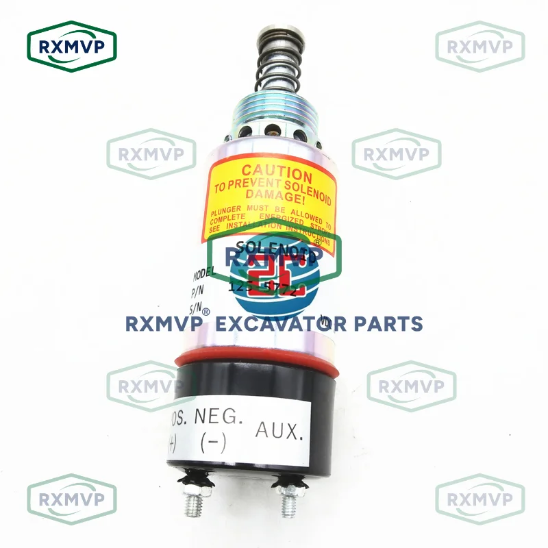 125-5772 Flameout Fuel Stop Solenoid 24V Fits Excavator 3117 3116 3126 3114 E300B Diesel Engine Parts