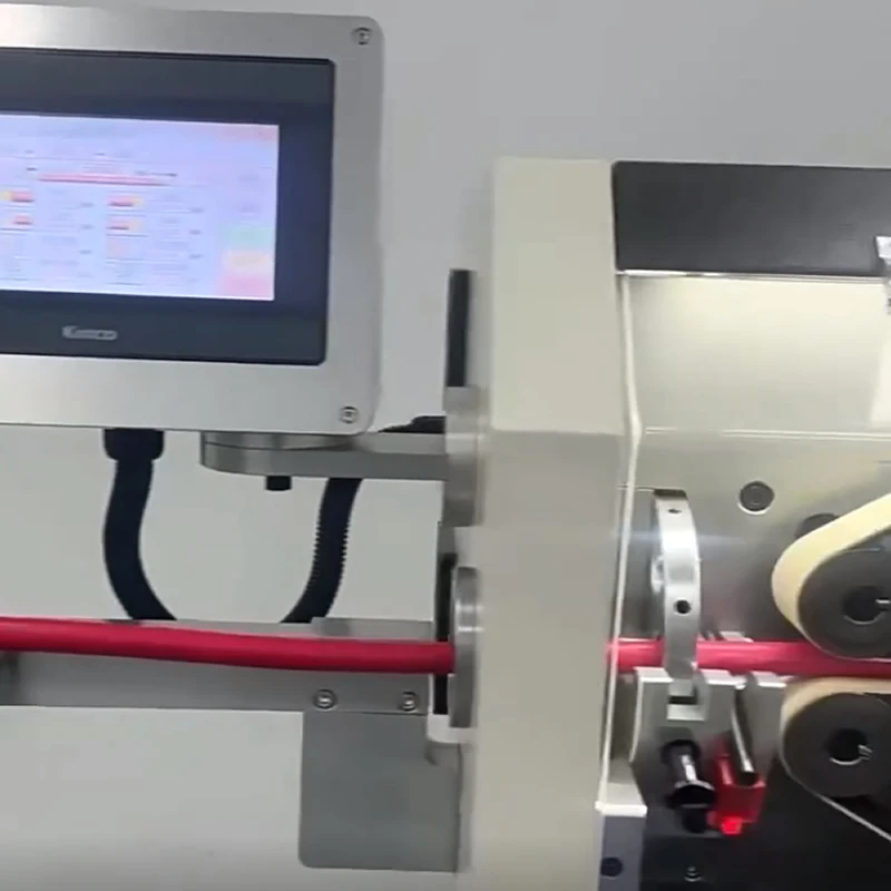 LY B120 B180 Automatic Touch Screen Crawler-type 20 24 Wheels Professional Electric Peeling Wire Stripping Cutting Machine