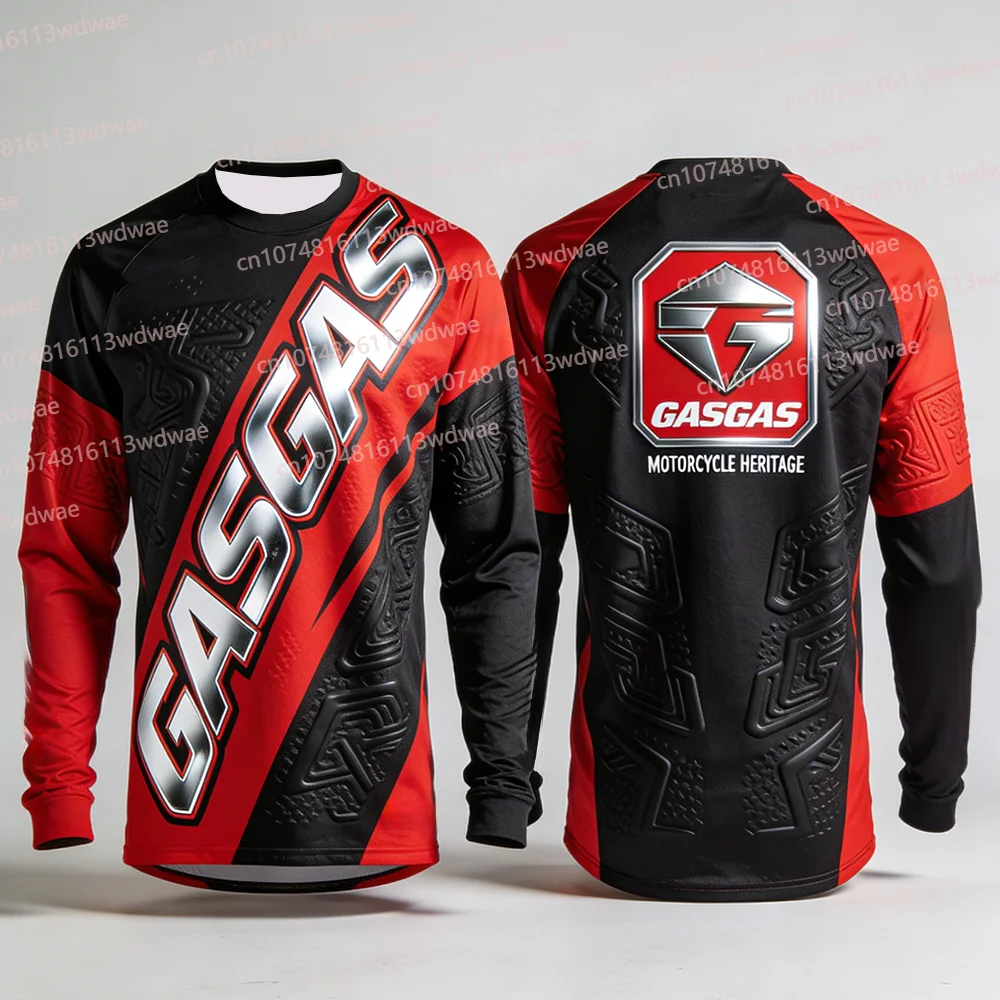 

Spanish Brand GASGAS Long Sleeve Motocross Jersey Quick Dry Breathable Bicycle riding suit Enduro Riders Motorsport Enthusiasts