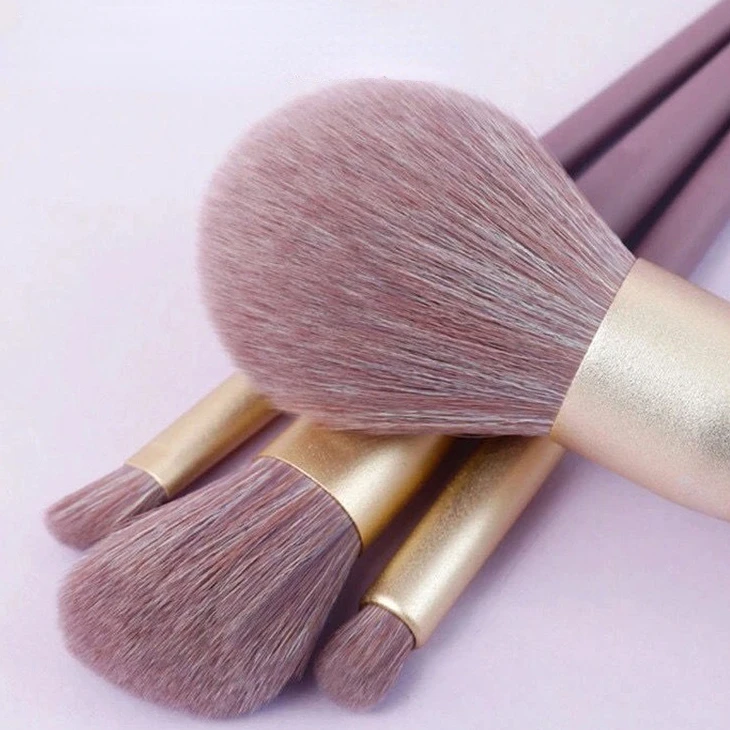 9 Purple Makeup Brushes Set Soft Hair Eye Shadow Brush Powder Brush Full Set Makeup Brush