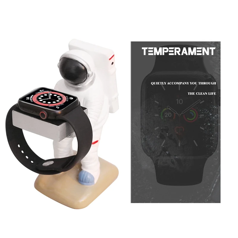 Настольная беспроводная подставка для зарядки часов Apple Astronaut, коробка для дисплея часов, зарядная база для часов, стеллаж для хранения, поддержка