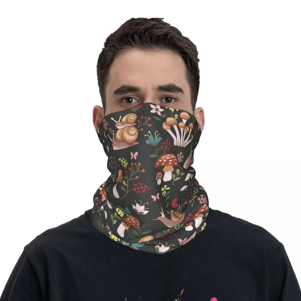 Miracle Mushroom Scarf Neckerchief Neck Face Mask Polyester