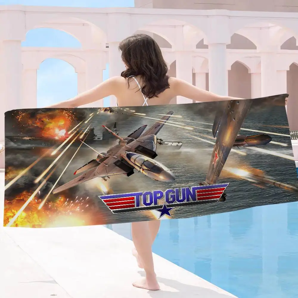 Tom Cruise Maverick Film Top Gun Microfiber Printed Beach Towel Mountain Climbing Yoga Beach Swimming Running Soft Towel