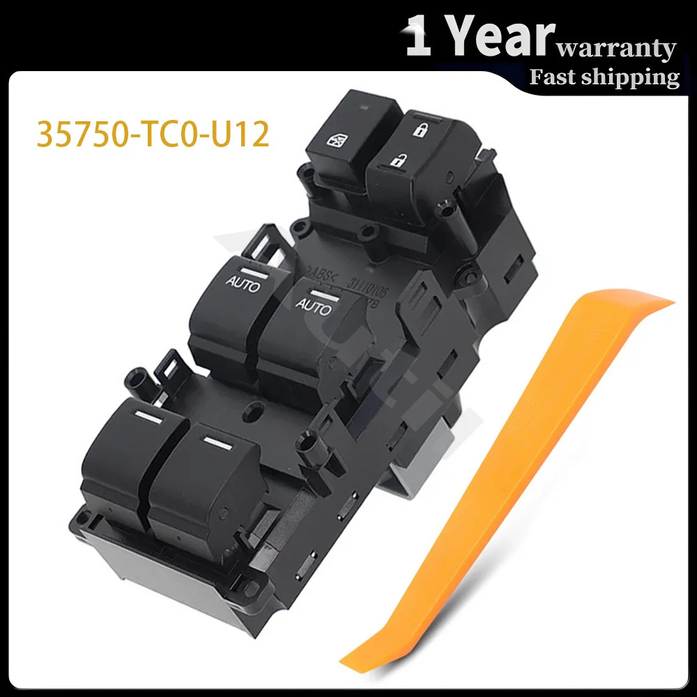 

For Honda Accord 2009 2010 2011 2012 2013 2014 Front Right Side Electric Power Master Window Switch Control Button 35750-TC0-U12