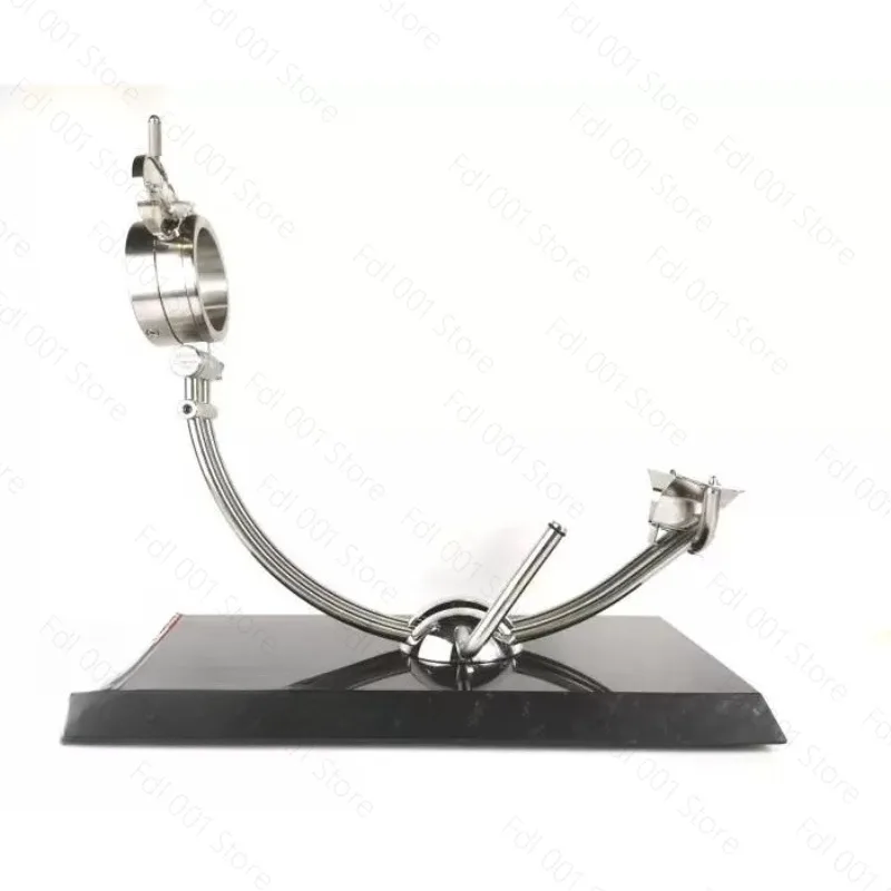 5J Model Full Stainless Steel Marble Base Ham Rack Adjustable Height 360 ° Rotating