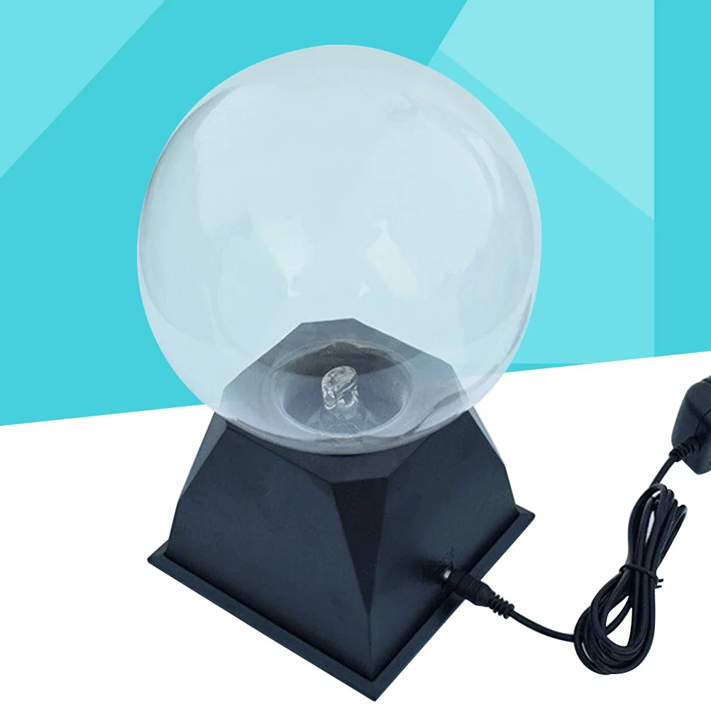 8 Zoll Plasmaball-Lampe, Lichtkugel, aktiviert, pädagogische Wissenschaft, für Kinder, Heim- und Bürodekoration, blaues Licht