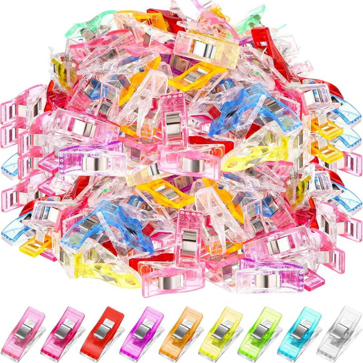 

400 Pcs Sewing Clips Quilting Clips Multipurpose Sewing Clips Plastic Clips for Sewing Assorted Colors