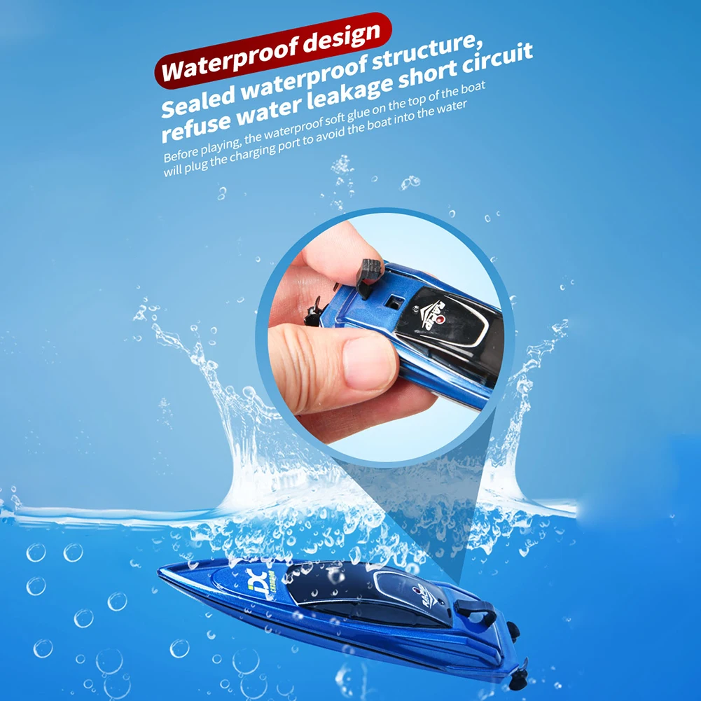 

2.4GHz RC Speed Boat High Speed LED Lamp Waterproof Electric Remote Control Ship