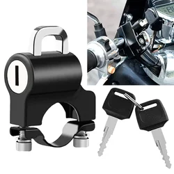 Motorcycle Helmet Lock Alloy Anti-Theft Fixed Lock Multifunction Motorcross Bicycle Storage Holder Bracket Hook Moto Accessories