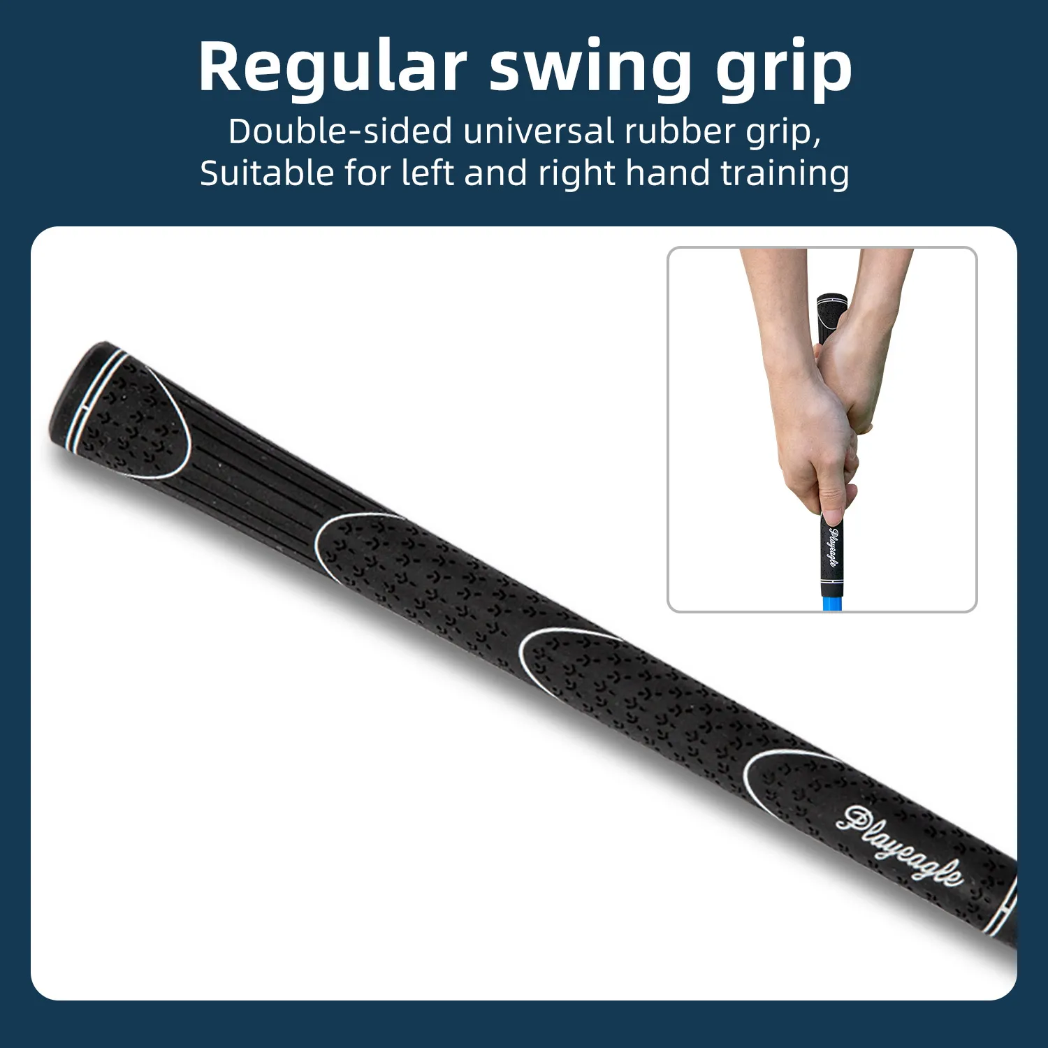 PLAYEAGLE Golf Swing Training Aid Double Grip Left Right Hand Posture Corrector Golf Accessories