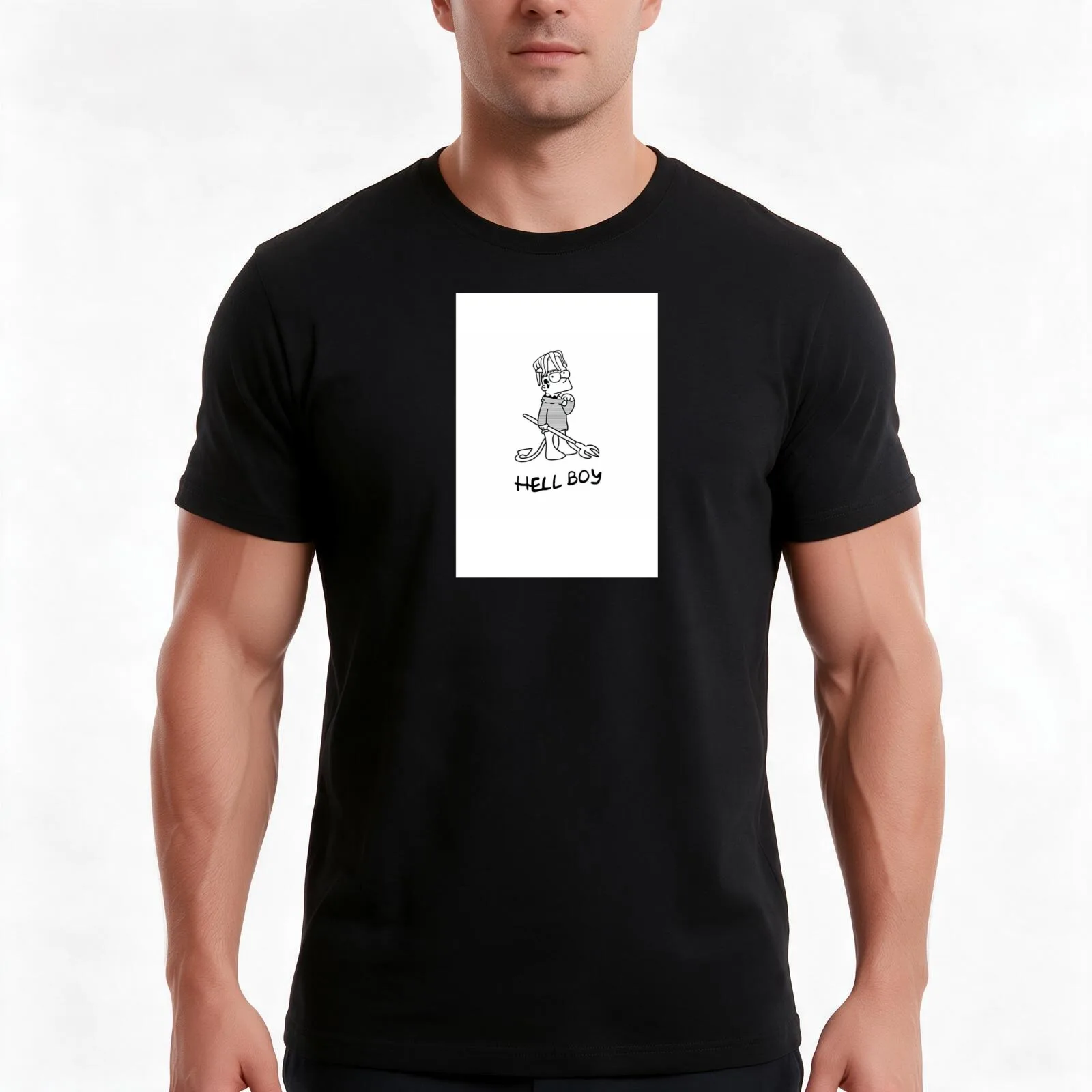 Lil Peep Hell boy T-Shirt, Summer Casual Cotton Tee, Oversized Streetwear Tops, Vintage Graphic Print, Loose Fit Short Sleeve