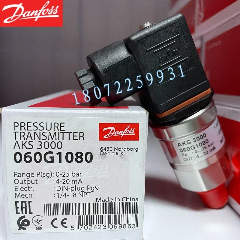 2026.4 Danfoss Pressure Sensor MBS3300 060G7524 0-10BAR Marine Sensor